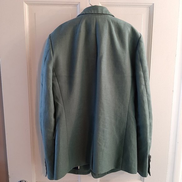 J. crew Regent Linen Blazer In Autumn Bluegrass - Picture 2 of 6